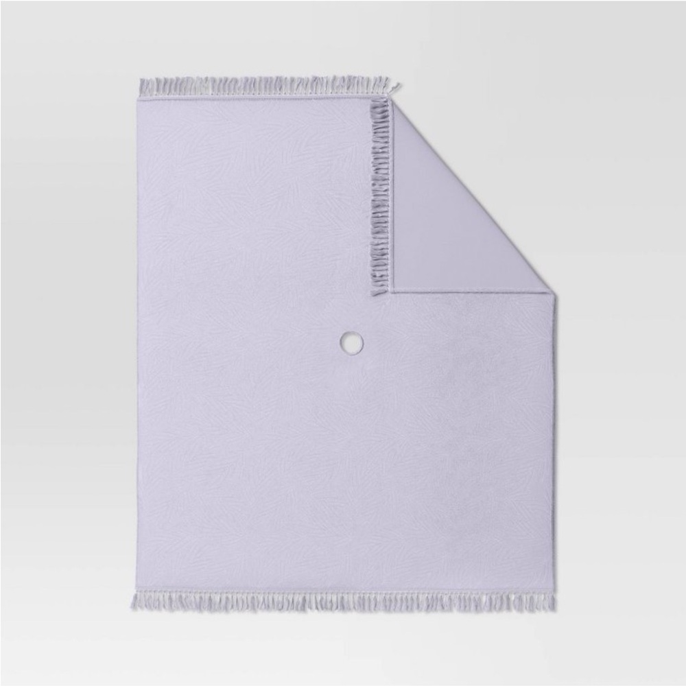 SUN SQUAD NEW palm fronds beach blanket -lavender